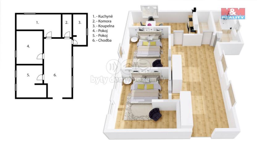 Pronájem bytu 2+1, Trutnov - Horní Předměstí, Do Polí, 123 m2