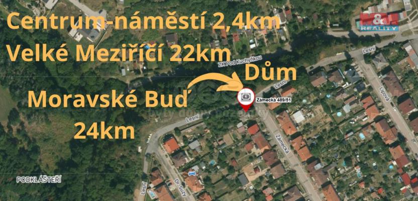 Prodej rodinného domu, Třebíč - Podklášteří, Zámecká, 120 m2