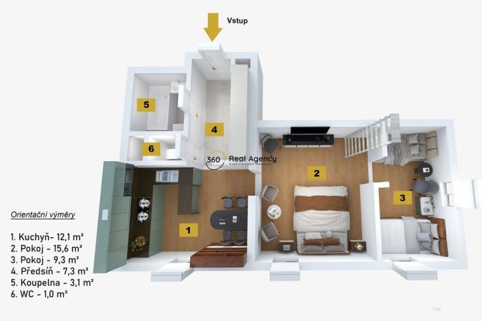 Prodej bytu 2+1, Praha - Staré Město, Karoliny Světlé, 47 m2