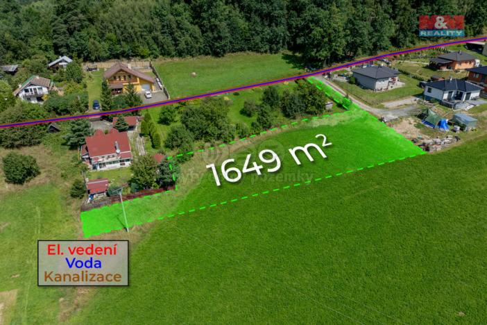Prodej pozemku pro bydlení, Valašské Meziříčí - Bynina, 1649 m2