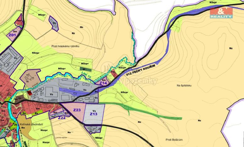 Prodej pole, Kouřim, 5354 m2