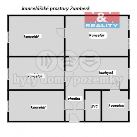 Pronájem kanceláře, Žamberk, Zemědělská, 100 m2