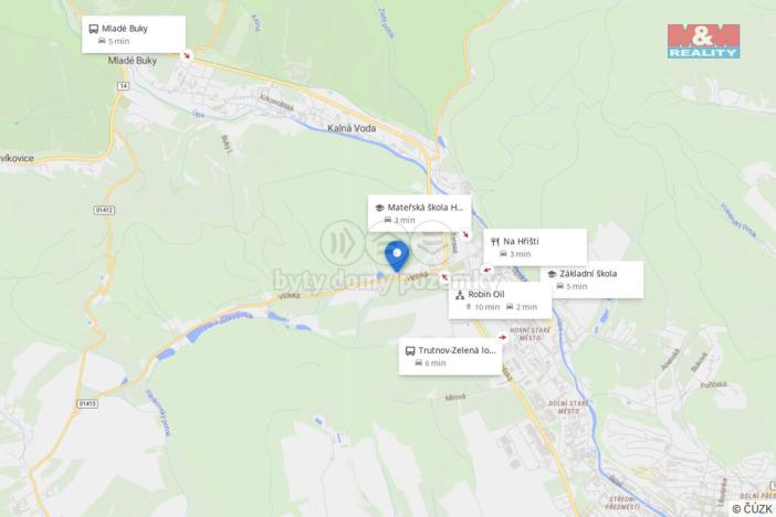 Prodej pozemku pro bydlení, Trutnov, Pod Antoníčkem, 1831 m2