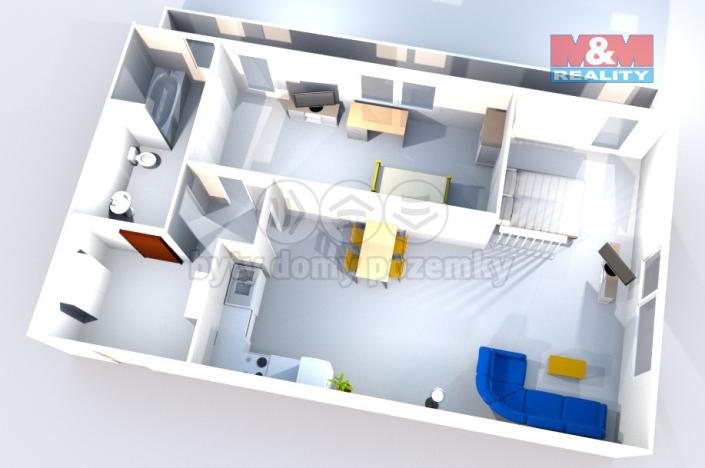 Prodej bytu 2+kk, Praha - Braník, Na výspě, 63 m2