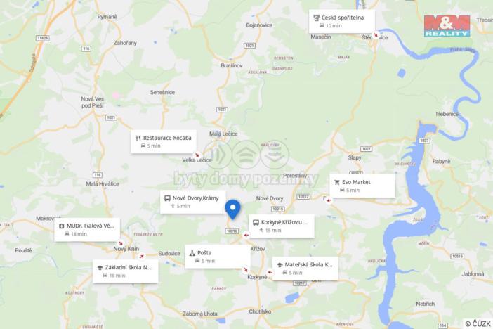 Prodej pozemku pro bydlení, Nové Dvory - Krámy, 1000 m2