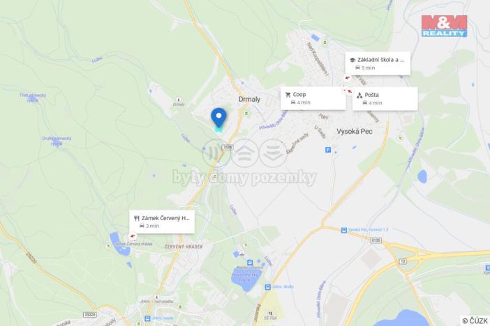 Prodej lesa, Vysoká Pec - Drmaly, 4812 m2