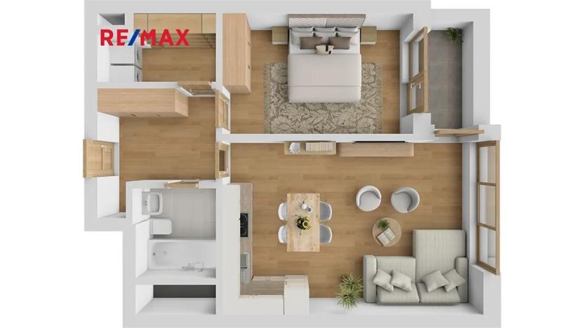 Pronájem bytu 2+kk, Praha - Kamýk, Zimova, 55 m2