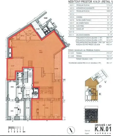 Prodej obchodního prostoru, Praha - Staré Město, Kaprova, 529 m2