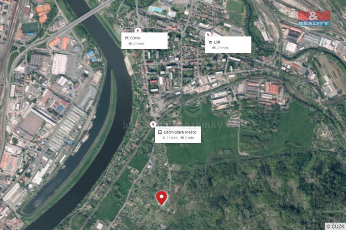 Prodej zahrady, Děčín - Děčín III-Staré Město, 490 m2