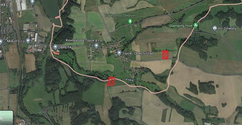 Prodej pole, Tojice, 13318 m2