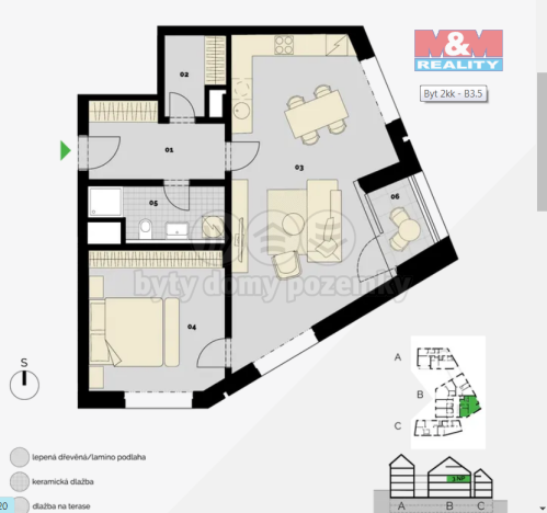 Prodej bytu 2+kk, Praha - Střížkov, Střížkovská, 74 m2
