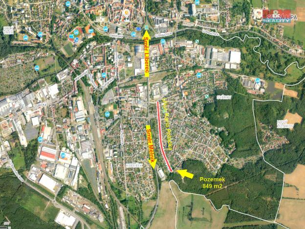 Prodej pozemku pro bydlení, Česká Lípa, Karla Poláčka, 849 m2