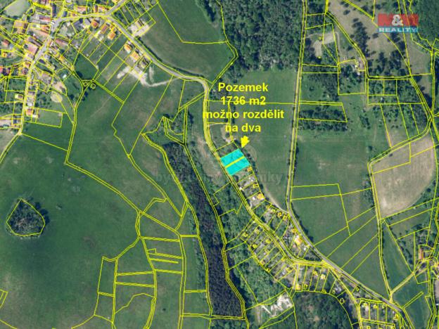 Prodej zahrady, Žitenice, 1736 m2