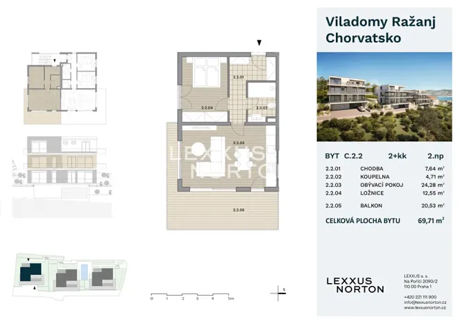 Prodej bytu 2+kk, Ražanj, Chorvatsko, 70 m2