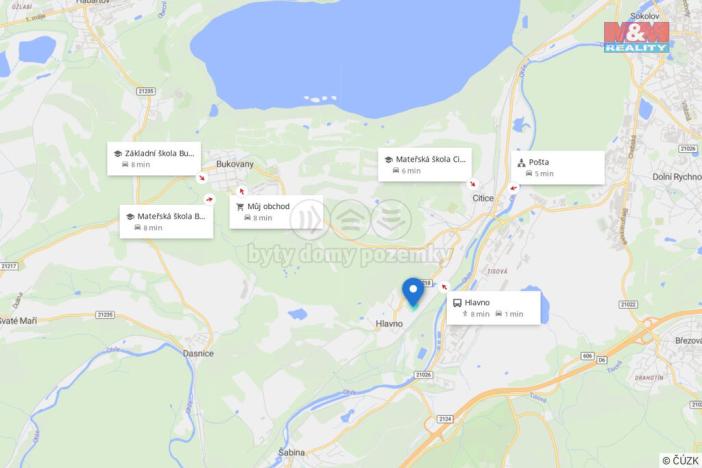 Prodej pozemku pro bydlení, Citice - Hlavno, 10749 m2