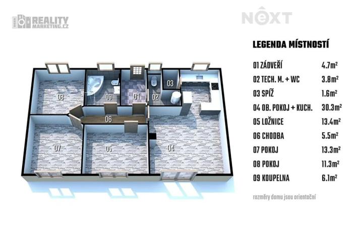 Prodej rodinného domu, Medlovice, 90 m2