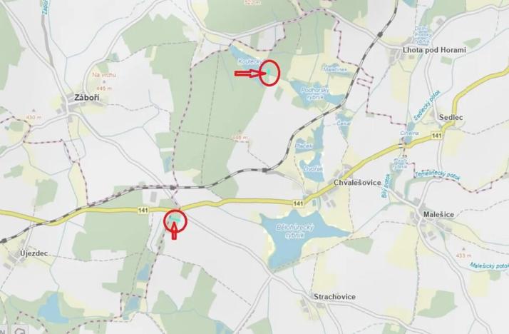 Prodej lesa, Dříteň, 4375 m2