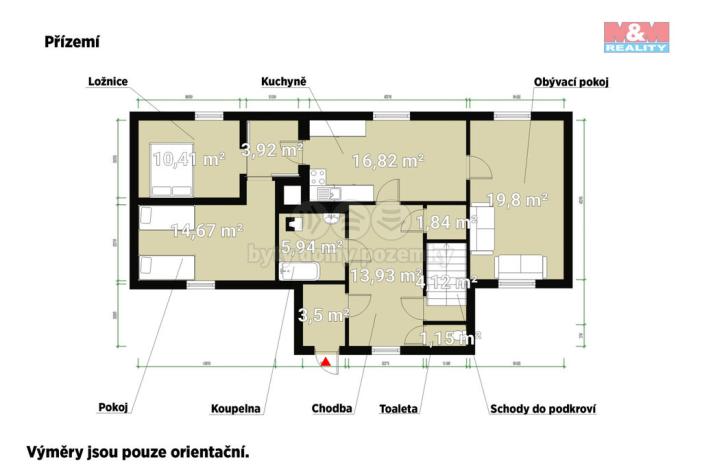 Prodej rodinného domu, Kralovice, Marie Majerové, 96 m2