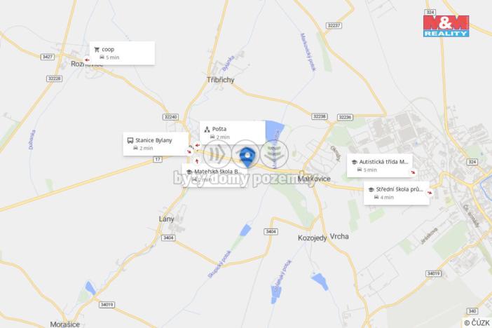 Prodej pole, Bylany, 53 m2