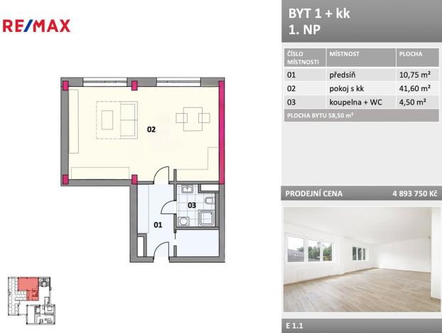 Prodej bytu 1+kk, Frýdek-Místek - Místek, Bezručova, 59 m2