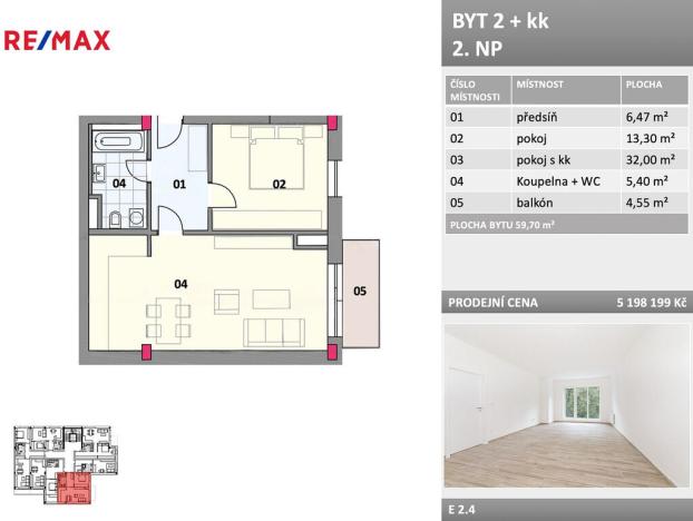 Prodej bytu 2+kk, Frýdek-Místek - Místek, Bezručova, 60 m2