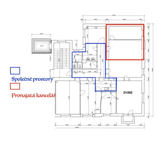 Pronájem kanceláře, Ostrava, Stodolní, 36 m2