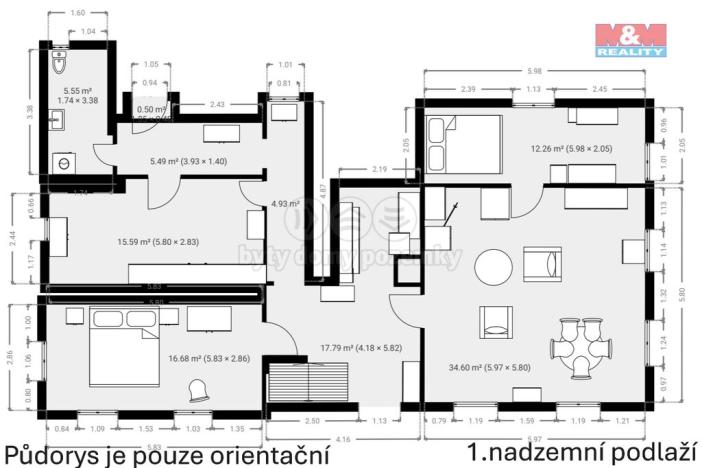 Prodej chalupy, Mutěnín - Ostrov, 155 m2