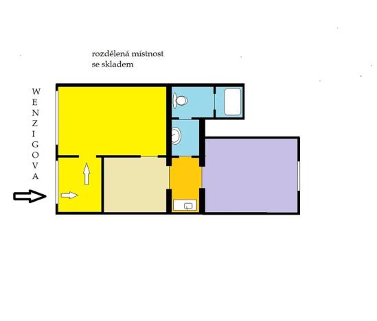 Prodej obchodního prostoru, Praha, Wenzigova, 52 m2