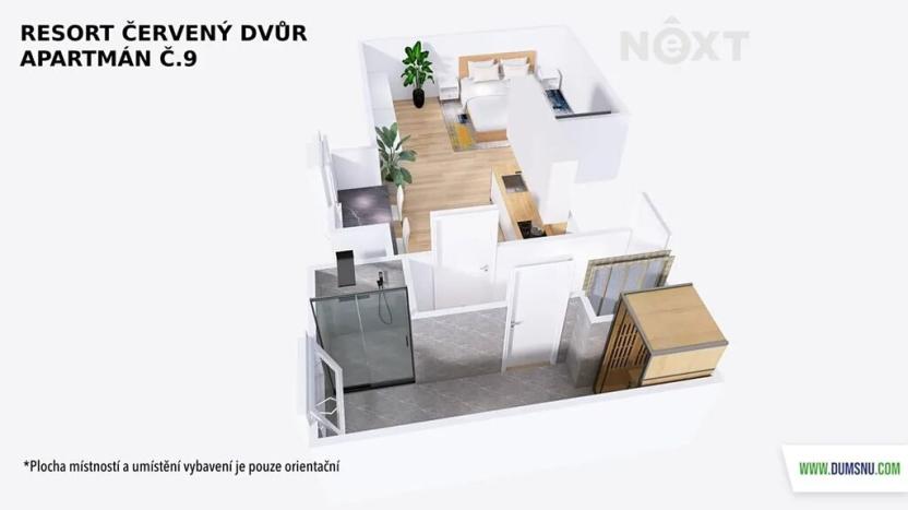 Prodej bytu 1+kk, Rapotín, Výzkumníků, 30 m2