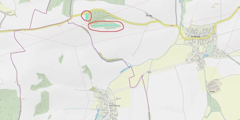 Prodej lesa, Hradiště, 3845 m2