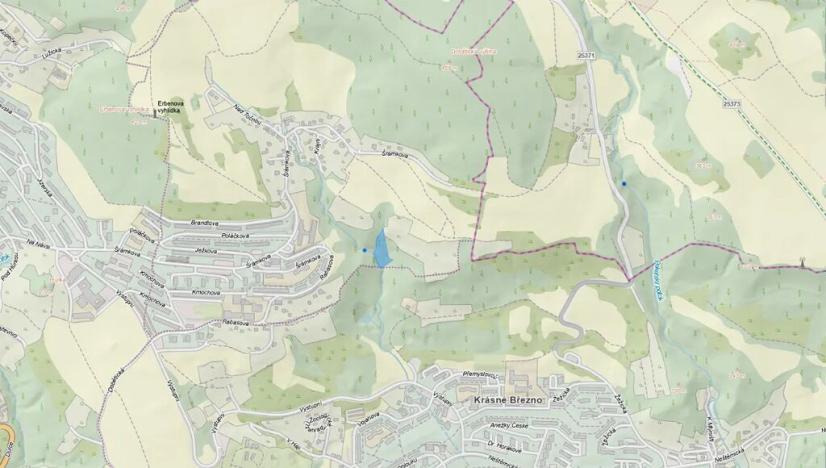 Prodej podílu lesa, Ústí nad Labem, 1184 m2