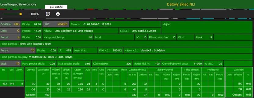 Prodej lesa, Vlastiboř, 3495 m2