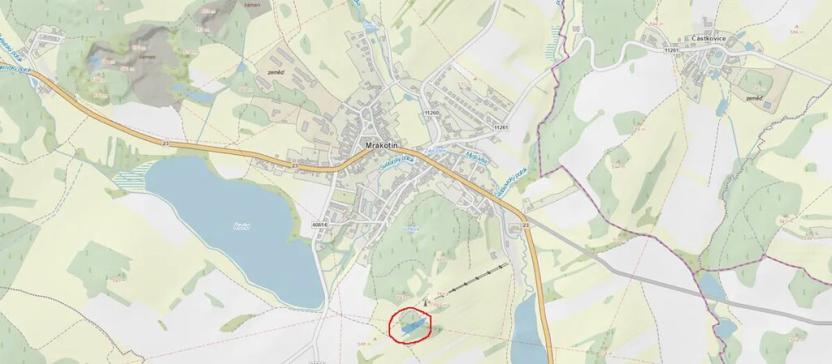 Prodej lesa, Mrákotín, 2434 m2