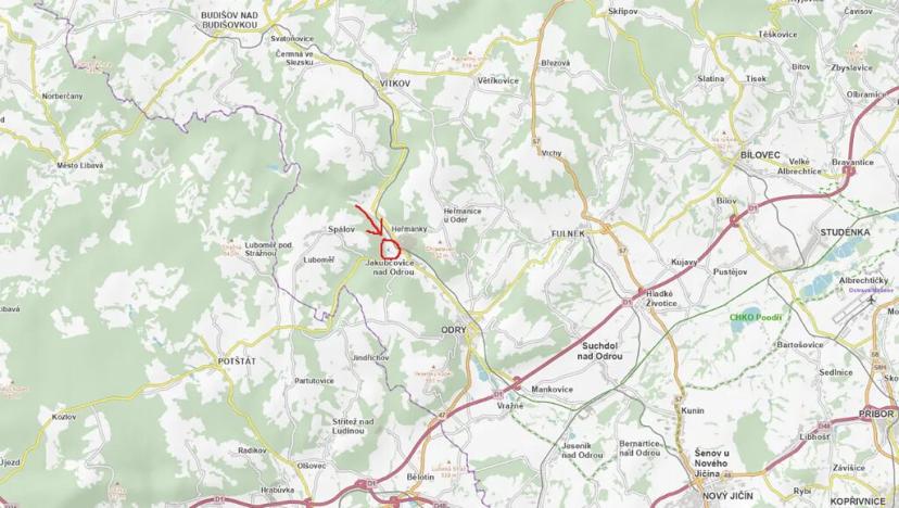 Prodej podílu lesa, Heřmánky, 845 m2