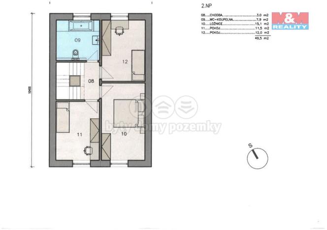 Prodej pozemku pro bydlení, Služátky, 1076 m2