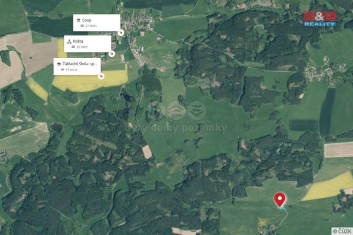 Prodej rybníku, Olbramov - Zádub, 6672 m2