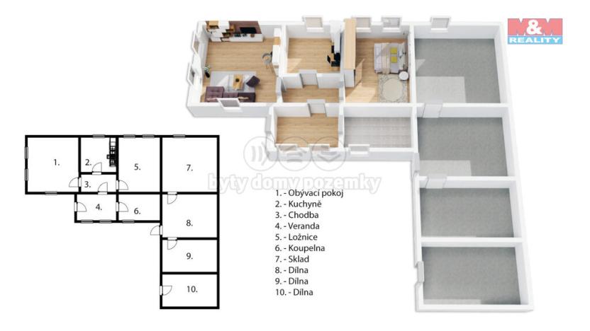 Prodej rodinného domu, Měkynec, 269 m2