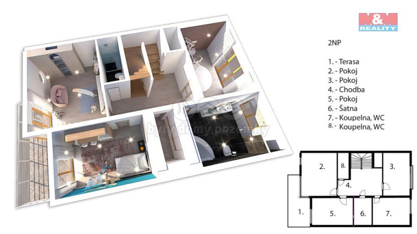 Prodej rodinného domu, Praha - Stodůlky, Klausova, 367 m2