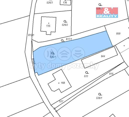 Prodej pozemku pro bydlení, Chlístovice, 971 m2