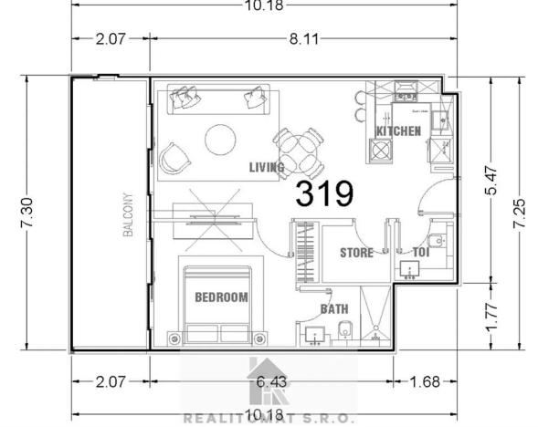 Prodej bytu 2+kk, Dubaj, Spojené arabské emiráty, 56 m2