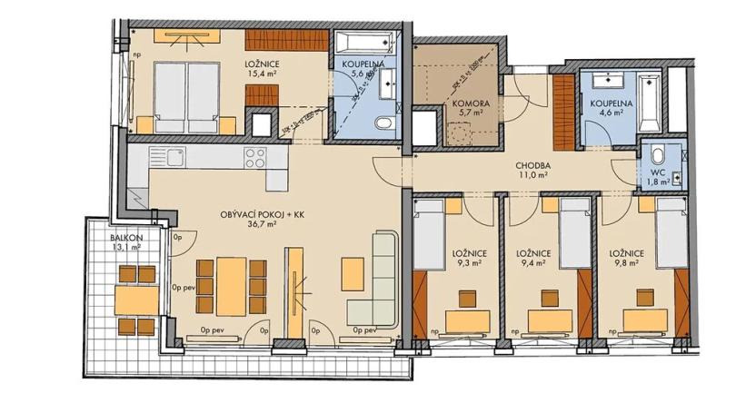 Prodej bytu 5+kk, Praha - Chodov, Bartůňkova, 118 m2