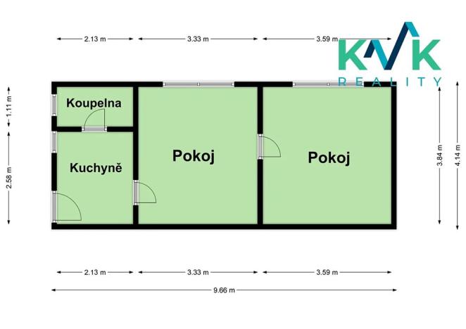 Prodej bytu 2+1, Karlovy Vary, Borová, 38 m2
