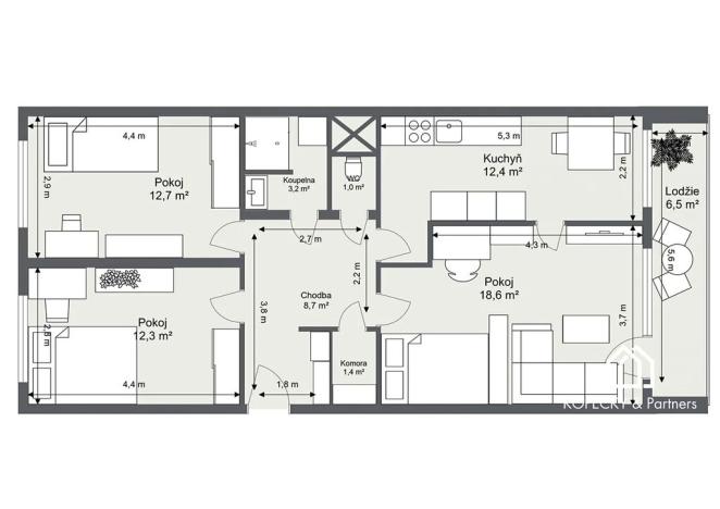 Prodej bytu 3+1, Praha - Stodůlky, Husníkova, 71 m2
