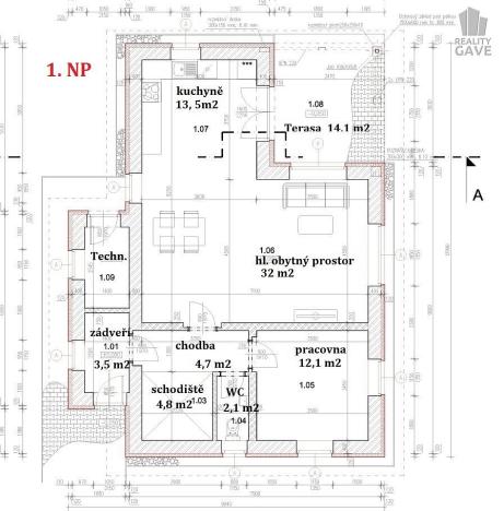 Prodej rodinného domu, Hostouň, Pavlovská, 178 m2