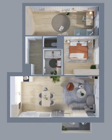 Prodej bytu 3+kk, Oslavany, Letkovská, 44 m2