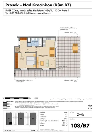 Prodej bytu 2+kk, Praha, Návarovská, 53 m2