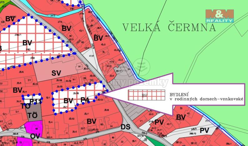 Prodej pozemku pro bydlení, Čermná nad Orlicí - Velká Čermná, 1426 m2
