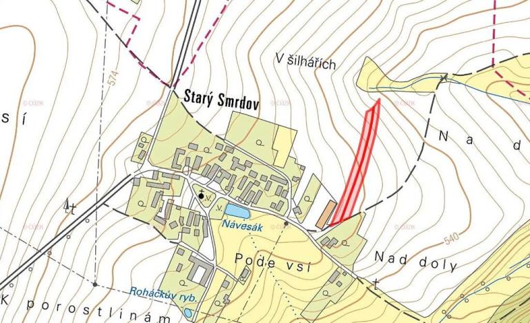 Prodej podílu komerčního pozemku, Vyklantice, 3299 m2