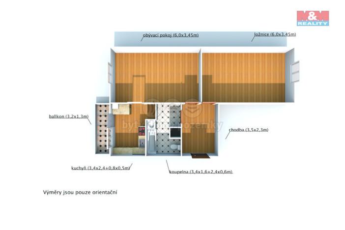 Prodej bytu 2+1, České Budějovice - České Budějovice 3, Staroměstská, 68 m2