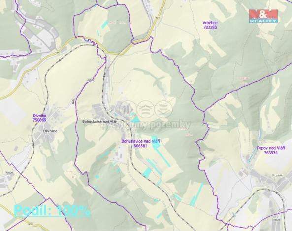 Prodej louky, Bohuslavice nad Vláří, 127756 m2
